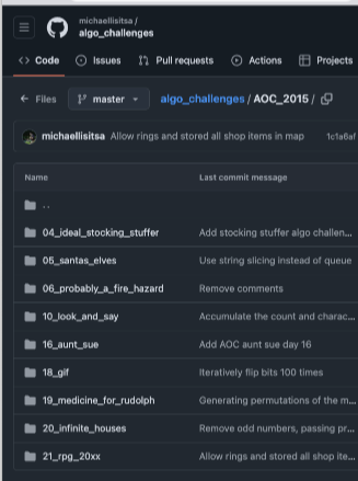 Algorithm Challenges Screenshot